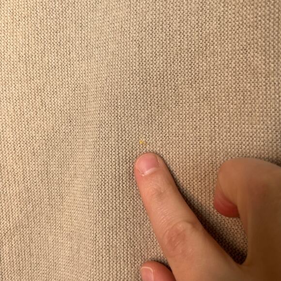 1960s THANE Tan Beige Minimalist Neutral Orlon Acrylic Grandpa Cobain Cardigan N - Picture 7 of 7